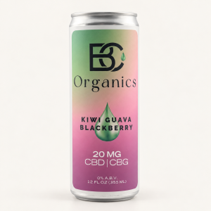 Kiwi Guava Blackberry CBD/CBG Drink — bc organics kiwi guava blackberry front