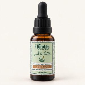 Humble Collective CBDA Blend oil, single 30 mL amber dropper bottle