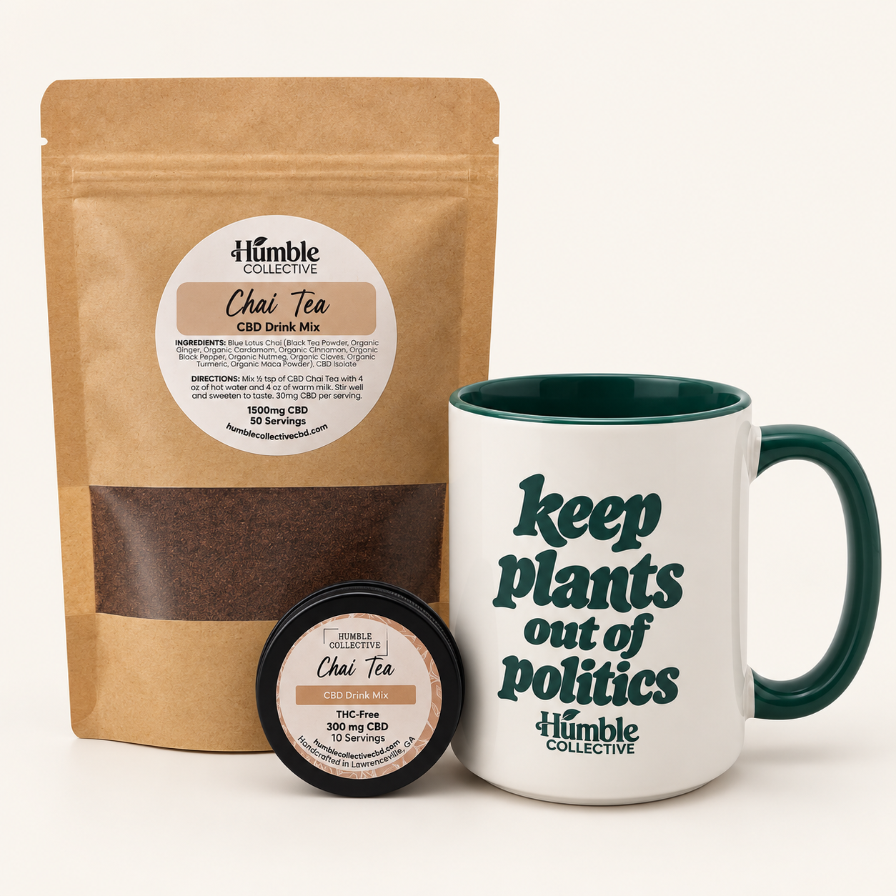 CBD Chai Tea — chai tea cbd two sizes with mug
