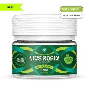 Live Rosin Extra Potent THC Sour Gummies