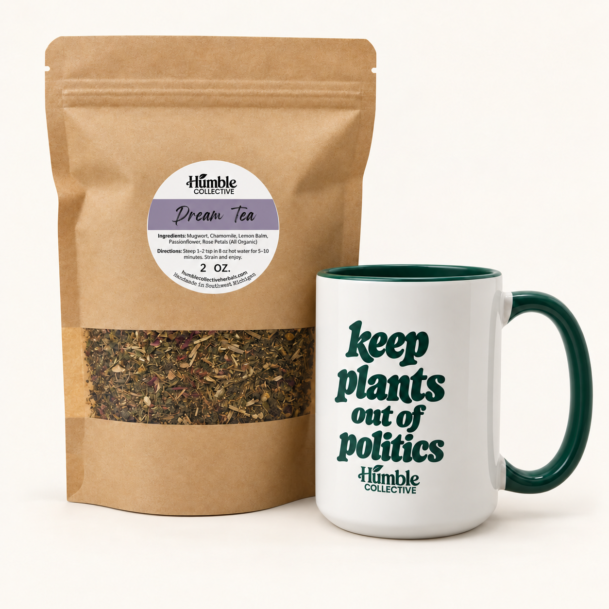 Dream Tea (organic) — 2 oz — dream tea 2oz with mug