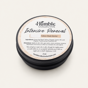 Intensive Renewal Tallow Body Butter — intensive renewal herbal tallow closed